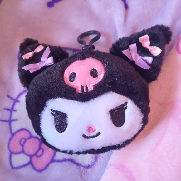 Sanrio Kuromi Plush Keychain - Picture 1 of 2